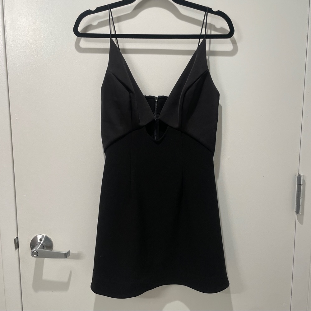 Finders keepers mini black dress medium keyhole
